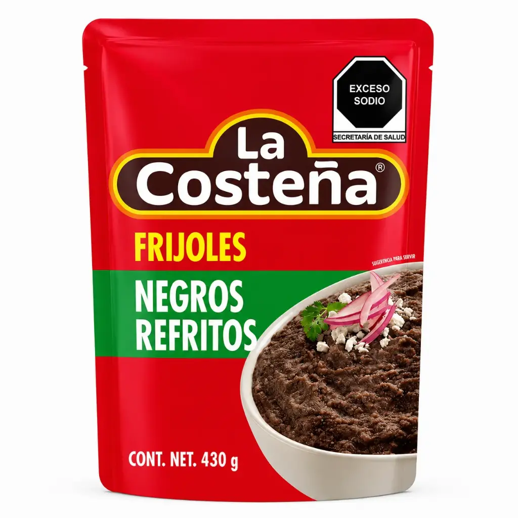 Frijoles Negros Refritos