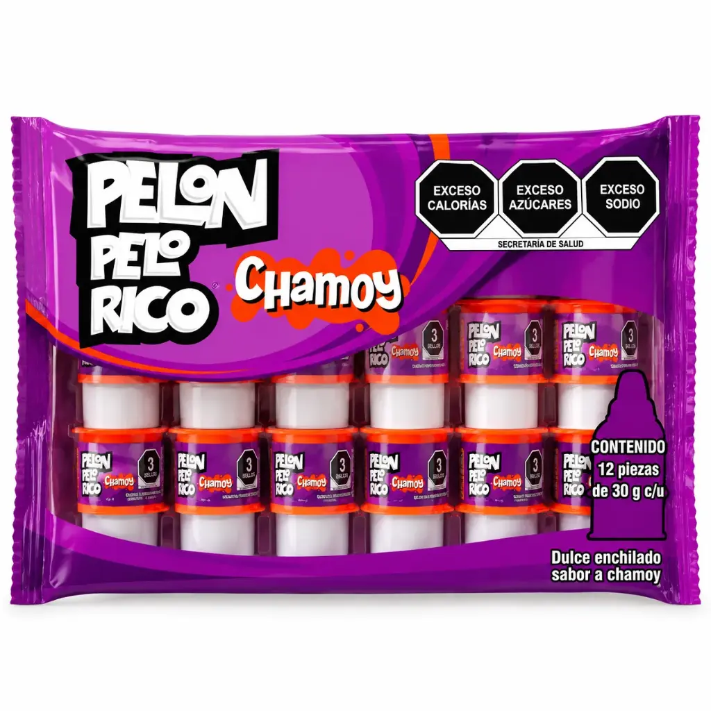 Pelón Pelo Rico Chamoy 12 pces